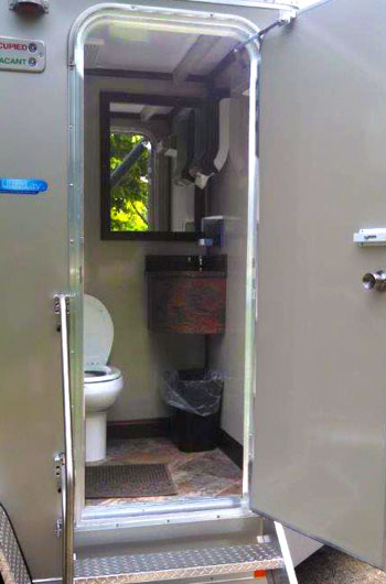 Indianapolis portable restroom trailer rentals